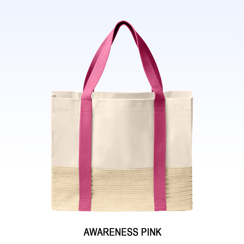 STRAW & CANVAS MARKET TOTE