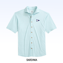 JOHNNIE-O BRECK SOLID KNIT SHORT SLEEVE BUTTON DOWN