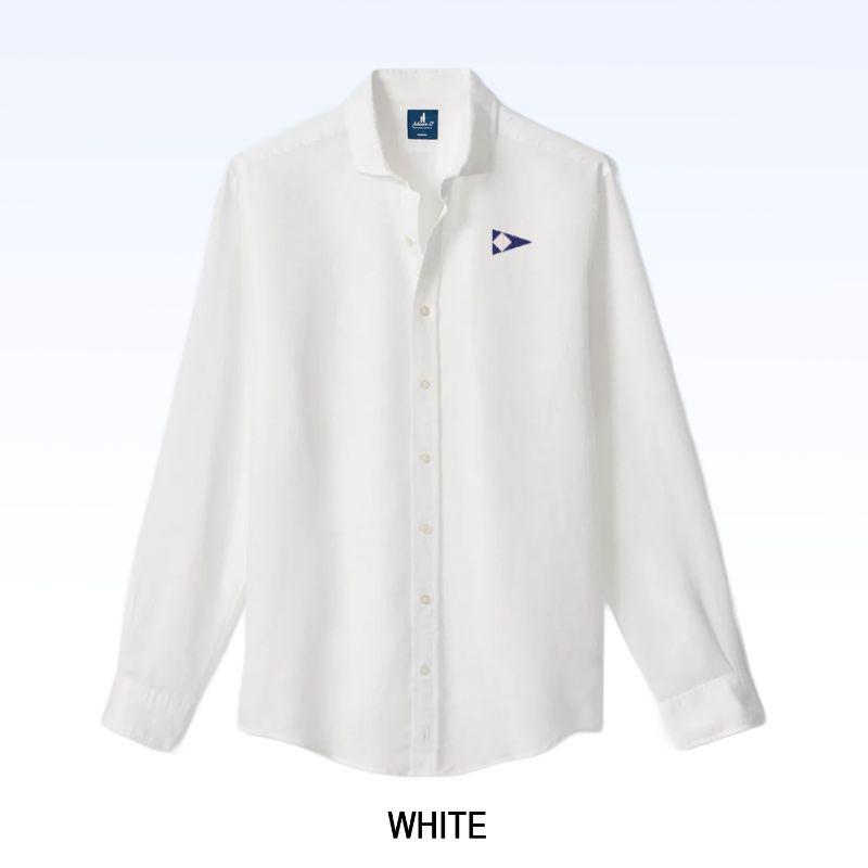 JOHNNIE-O LINEN BLEND BUTTON DOWN SHIRT - MCCARTHY SOLID