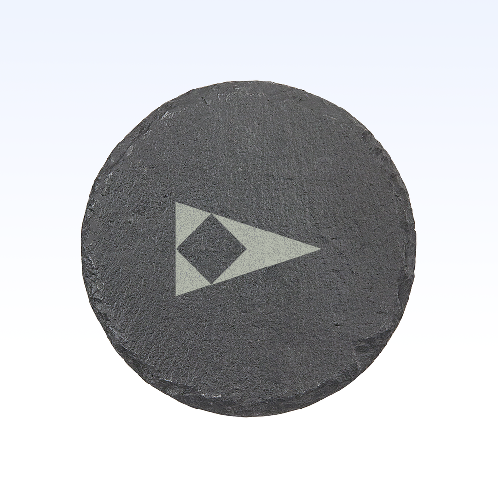 SET OF 4 SLATE COASTERS - 4"