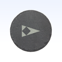 SET OF 4 SLATE COASTERS - 4"